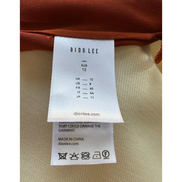 Dion Lee Gathered Front Satin Skirt, size 12AUS, size 8US - Picture 12 of 13